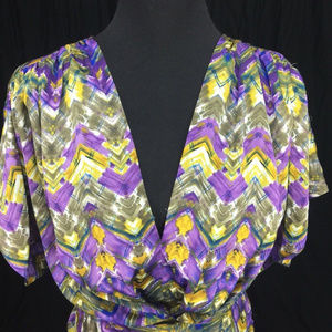 Anthropologie Fei sz XS Fitted Waist Blouse Top